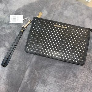 Michael Kors Leather Wristlet